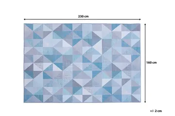 Kartepe Matta 160x230 cm - Blå - Textil & mattor - Mattor - Modern matta - Friezematta