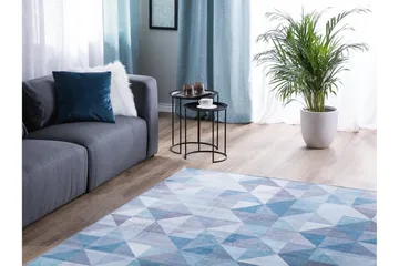 Kartepe Matta 160x230 cm - Blå - Textil & mattor - Mattor - Modern matta - Friezematta