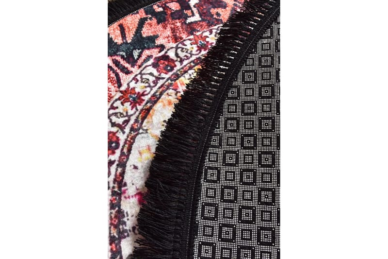 Keleti Matta Rund 140 cm - Flerfärgad/Sammet - Textil & mattor - Mattor - Modern matta - Friezematta