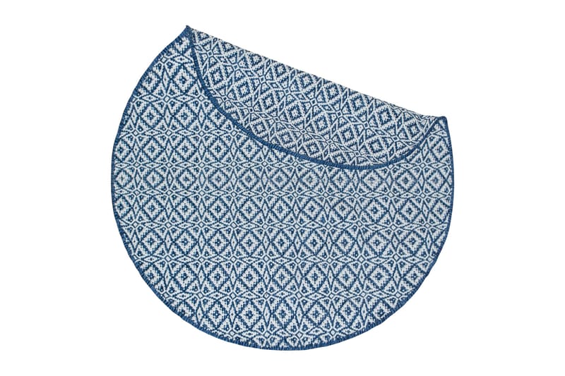 Koster Garnmatta Rund 160 - Blå - Textil & mattor - Mattor - Modern matta - Friezematta