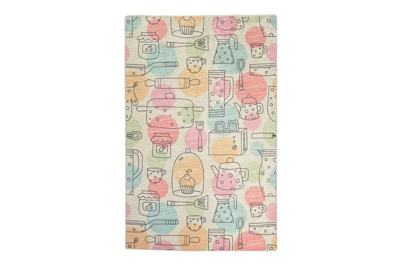 Lanworthe Matta 120x180 cm, Flerfärgad/Sammet