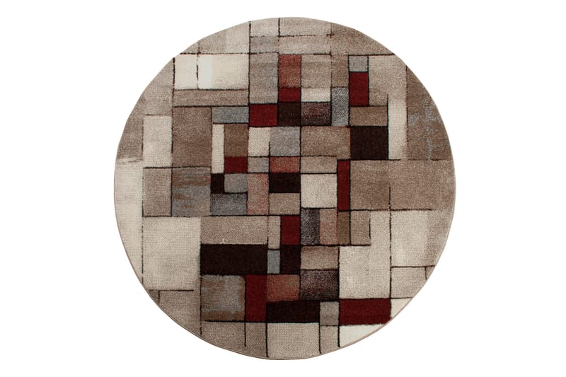 London Friezematta Rund 120 - Sand - Textil & mattor - Mattor - Modern matta - Friezematta