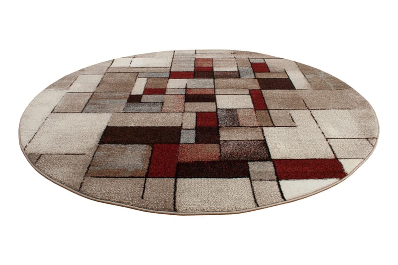 London Friezematta Rund 120 - Sand - Textil & mattor - Mattor - Modern matta - Friezematta