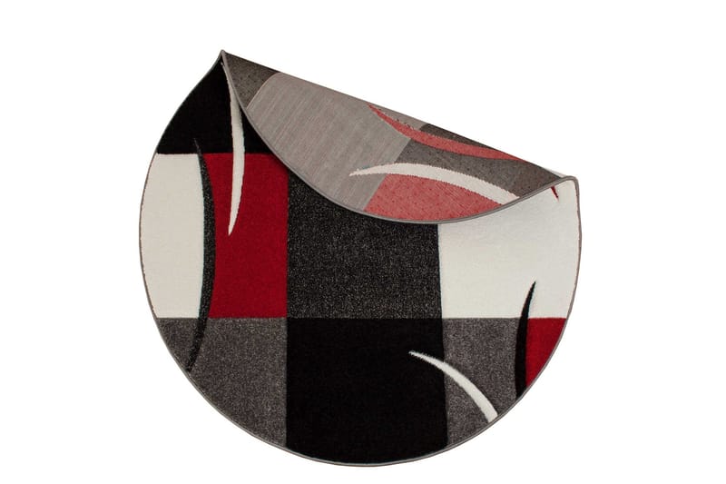 London Patch Friezematta Rund 240 - Röd - Textil & mattor - Mattor - Modern matta - Friezematta