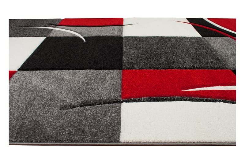 London Patch Friezematta 200x290 - Röd - Textil & mattor - Mattor - Modern matta - Friezematta
