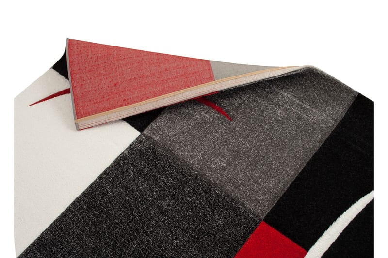 London Patch Friezematta 80x150 - Röd - Textil & mattor - Mattor - Modern matta - Friezematta