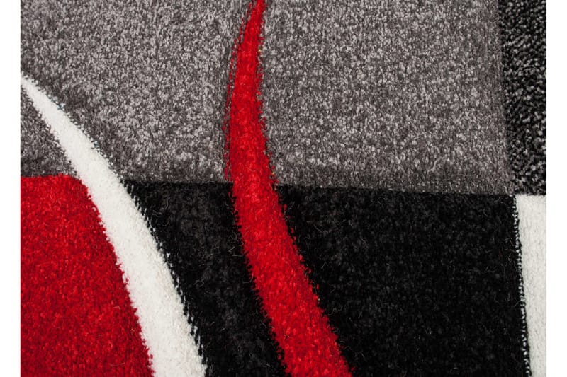 London Patch Friezematta Rund 160 - Röd - Textil & mattor - Mattor - Modern matta - Friezematta