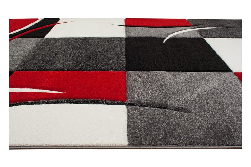 London Patch Friezematta 80x350 - Röd - Textil & mattor - Mattor - Modern matta - Friezematta
