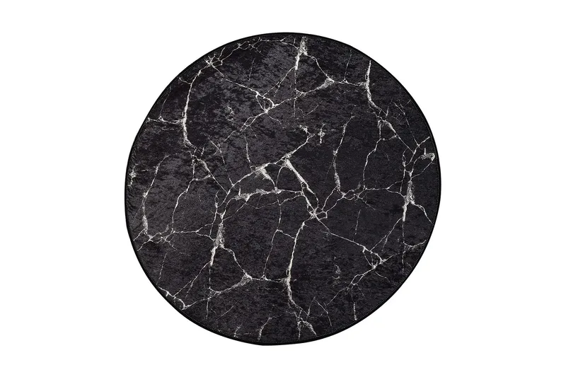 Marmuras Matta Rund 100 cm, Flerfärgad/Sammet