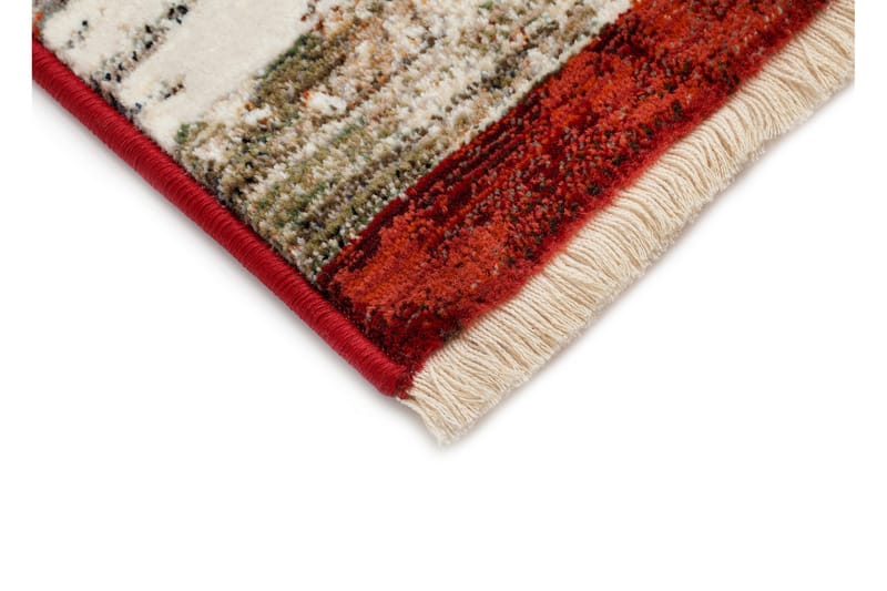 Marstad Aztek Matta 200x300 cm - Röd/Blå - Textil & mattor - Mattor - Modern matta - Friezematta