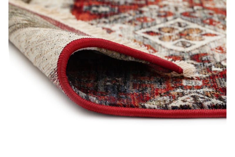 Marstad Aztek Matta 200x300 cm - Röd/Blå - Textil & mattor - Mattor - Modern matta - Friezematta