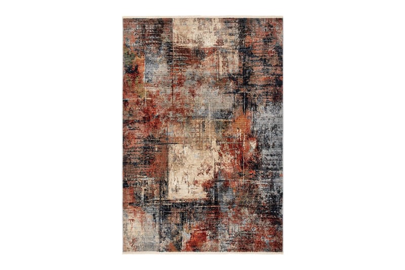 Marstad Vintage Matta 160x235 cm, Röd/Blå