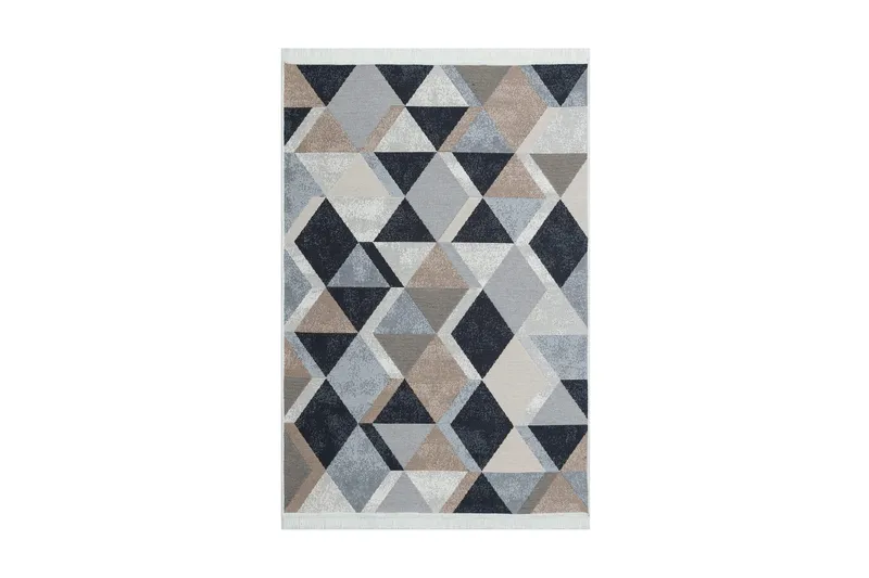 Mihriban Matta 120x180 cm, Beige/Svart/Vit/Bomull