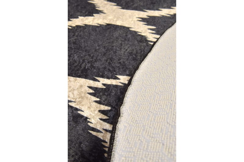 Moriti Matta Rund 100 cm - Flerfärgad/Sammet - Textil & mattor - Mattor - Modern matta - Friezematta