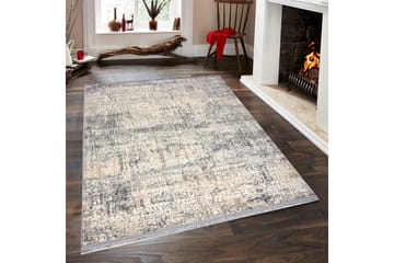 Naveena Gångmatta 80x150 cm Rektangulär - Grå/Beige/Creme - Textil & mattor - Mattor - Modern matta - Friezematta