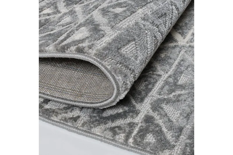 Naveena Gångmatta 80x150 cm Rektangulär - Grå/Creme - Textil & mattor - Mattor - Modern matta - Friezematta