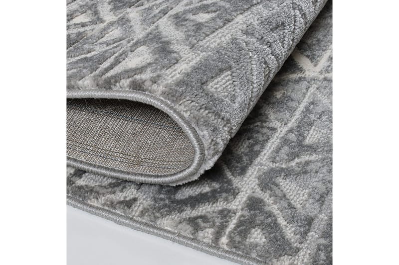 Naveena Gångmatta 80x150 cm Rektangulär - Grå/Creme - Textil & mattor - Mattor - Modern matta - Friezematta