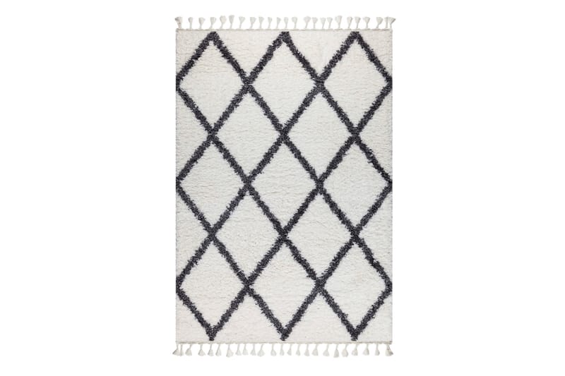 Nishiki Wiltonmatta 160x230 cm Rektangulär - Vit/Antracit - Textil & mattor - Mattor - Modern matta - Friezematta