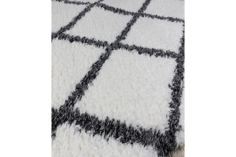 Nishiki Wiltonmatta 160x230 cm Rektangulär - Vit/Antracit - Textil & mattor - Mattor - Modern matta - Friezematta