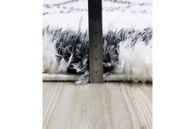 Nishiki Wiltonmatta 160x230 cm Rektangulär - Vit/Antracit - Textil & mattor - Mattor - Modern matta - Friezematta