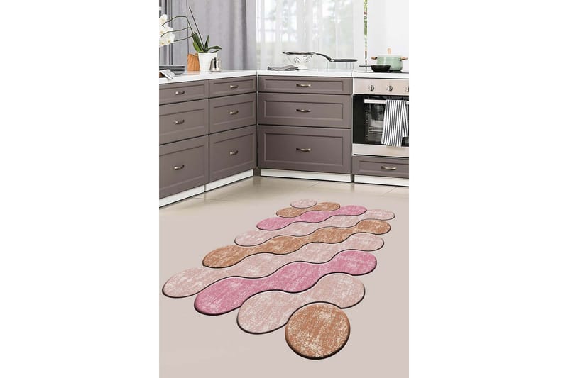 Nobuzane Wiltonmatta 60x100 cm Rektangulär - Rosa - Textil & mattor - Mattor - Modern matta - Friezematta