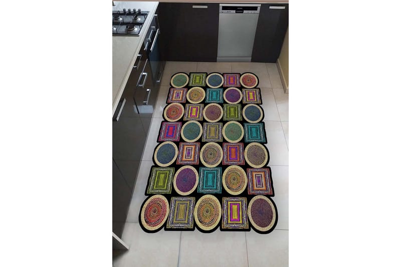 Nonoka Wiltonmatta 60x100 cm Rektangulär, Flerfärgad