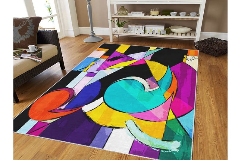 Noorjaha Wiltonmatta 140x220 cm Rektangulär - Flerfärgad - Textil & mattor - Mattor - Modern matta - Friezematta