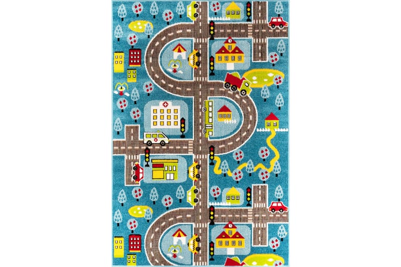 Noorpa Wiltonmatta 160x230 cm Rektangulär - Blå - Textil & mattor - Mattor - Modern matta - Friezematta