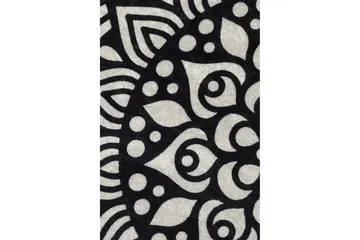 Ohanzy Matta Rund 100 cm - Flerfärgad/Sammet - Textil & mattor - Mattor - Modern matta - Friezematta
