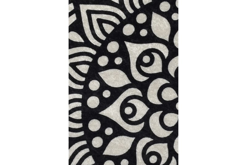 Ohanzy Matta Rund 140 cm - Flerfärgad/Sammet - Textil & mattor - Mattor - Modern matta - Friezematta