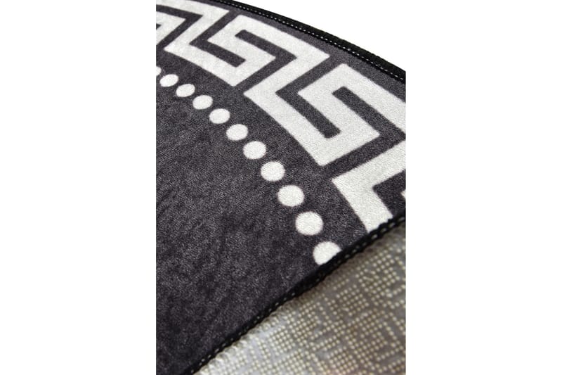 Orbarthe Matta Rund 100 cm - Flerfärgad/Sammet - Textil & mattor - Mattor - Modern matta - Friezematta