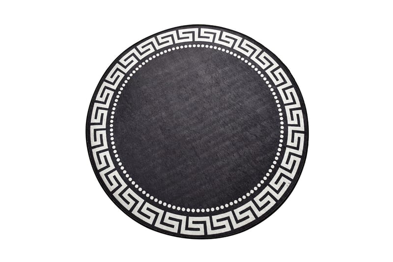 Orbarthe Matta Rund 100 cm, Flerfärgad/Sammet