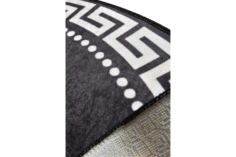 Orbarthe Matta Rund 140 cm - Flerfärgad/Sammet - Textil & mattor - Mattor - Modern matta - Friezematta