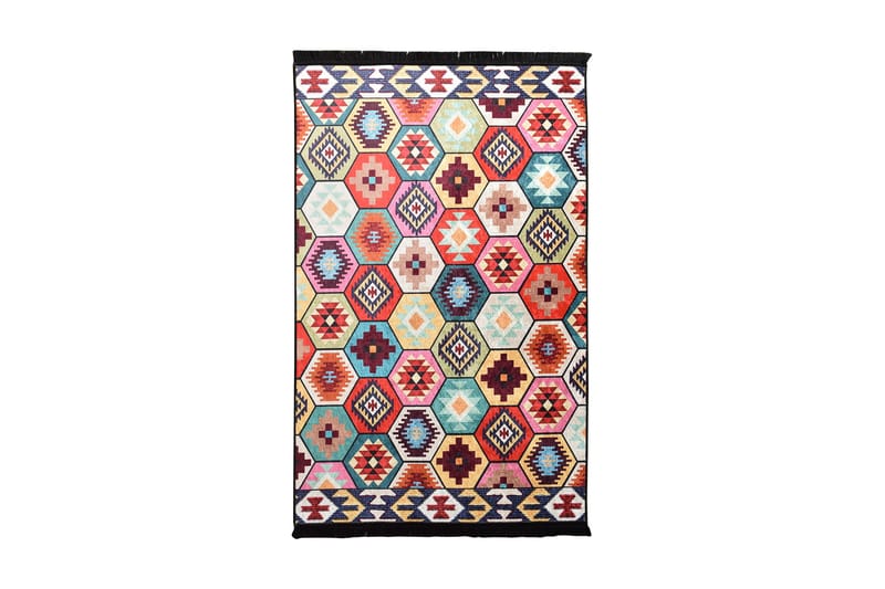 Orrazia Matta 140x190 cm - Flerfärgad/Sammet - Textil & mattor - Mattor - Modern matta - Friezematta