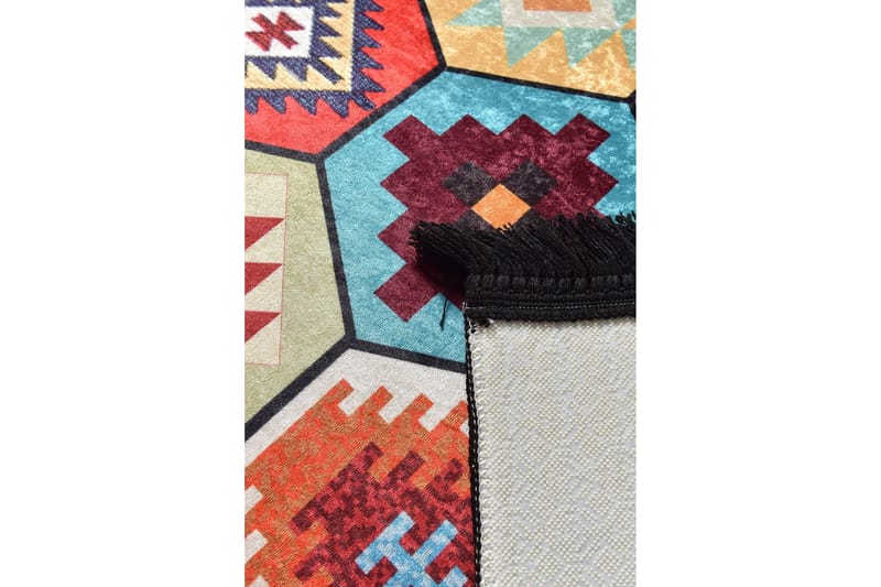 Orrazia Matta 140x190 cm - Flerfärgad/Sammet - Textil & mattor - Mattor - Modern matta - Friezematta