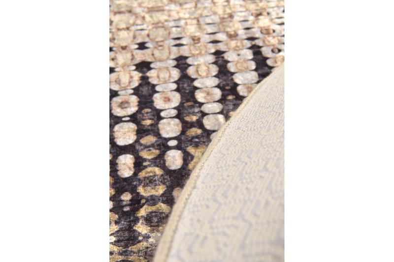 Samruna Matta Rund 100 cm - Flerfärgad/Sammet - Textil & mattor - Mattor - Modern matta - Friezematta