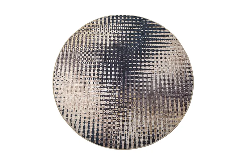 Samruna Matta Rund 140 cm, Flerfärgad/Sammet