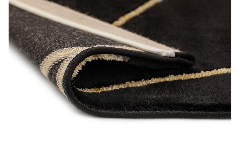 Skravelsbo Lines Matta 133x190 cm - Guld - Textil & mattor - Mattor - Modern matta - Friezematta