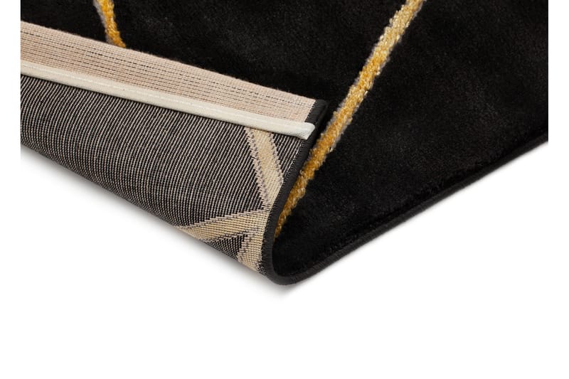 Skravelsbo Lines Matta 133x190 cm - Guld - Textil & mattor - Mattor - Modern matta - Friezematta