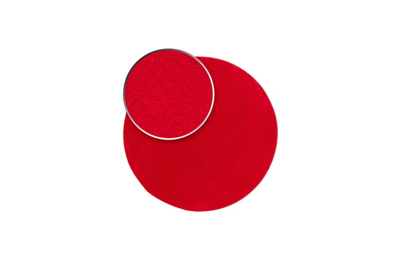 Soft Wiltonmatta Rund 120 cm - Röd - Textil & mattor - Mattor - Modern matta - Friezematta