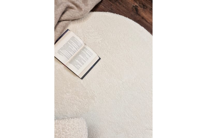 Soft Wiltonmatta Rund 120 cm - Vit - Textil & mattor - Mattor - Modern matta - Friezematta