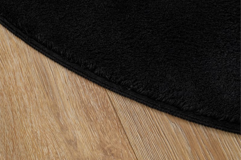 Softina Wiltonmatta Rund 120 cm - Svart - Textil & mattor - Mattor - Modern matta - Friezematta