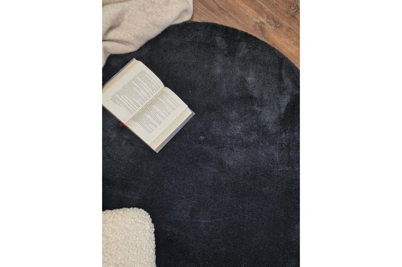 Softina Wiltonmatta Rund 160 cm - Svart - Textil & mattor - Mattor - Modern matta - Friezematta