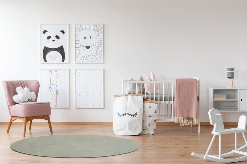 Softina Wiltonmatta Rund 200 cm - Grön - Textil & mattor - Mattor - Modern matta - Friezematta