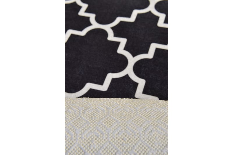 Surupa Matta Rund 100 cm - Svart/Sammet - Textil & mattor - Mattor - Modern matta - Friezematta