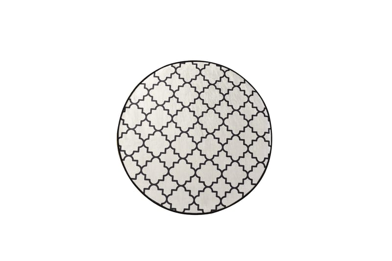 Surupa Matta Rund 100 cm - Vit/Sammet - Textil & mattor - Mattor - Modern matta - Friezematta