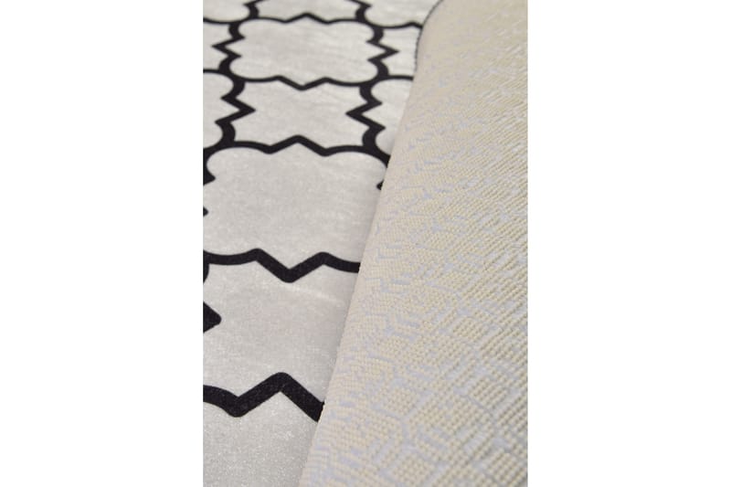 Surupa Matta Rund 100 cm - Vit/Sammet - Textil & mattor - Mattor - Modern matta - Friezematta