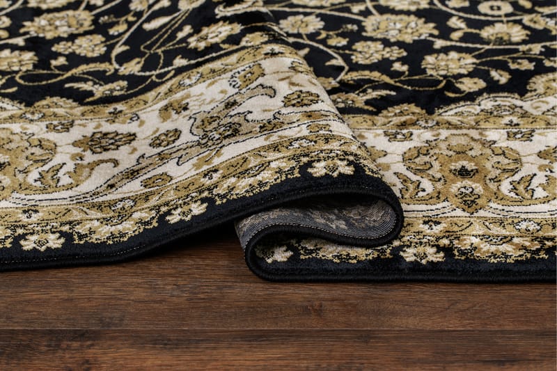 Teheran Wiltonmatta Rektangulär 80x350 cm - Svart - Textil & mattor - Mattor - Modern matta - Friezematta