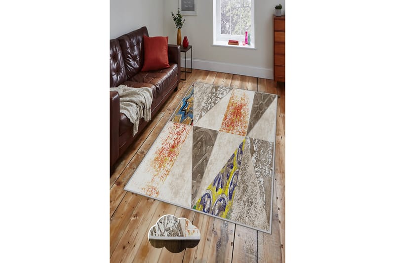 Tolunay Matta 100x150 cm - Flerfärgad - Textil & mattor - Mattor - Modern matta - Friezematta