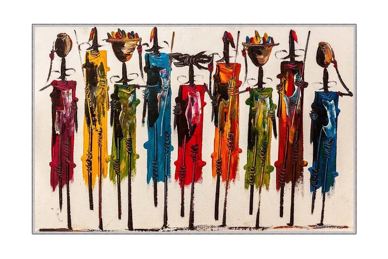 Tolunay Matta 100x150 cm, Flerfärgad